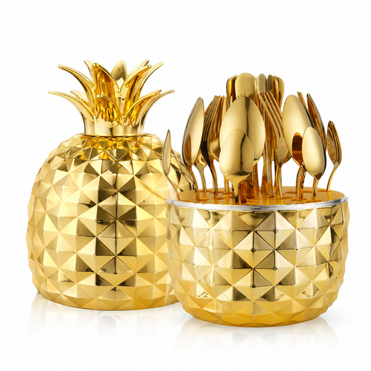 SET DE CUBIERTOS DE PIÑA