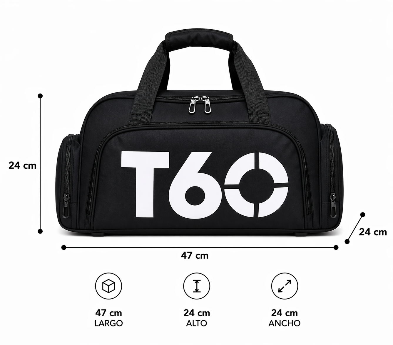 Maleta Morral Impermeable Gimnasio T60 Envío Gratis